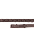 Shires Lace Leather Reins - Havana