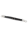Shires Velociti GARA Leather Curb Chain - Black