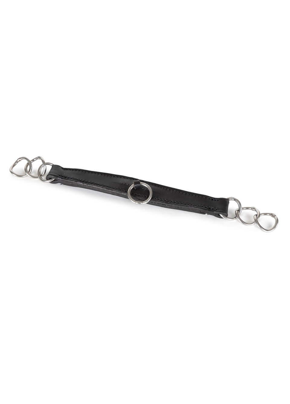 Shires Velociti GARA Leather Curb Chain - Black