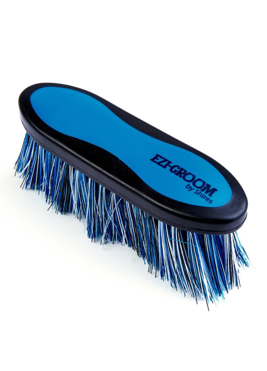 Shires Long Bristle Dandy Brush - Bright Blue