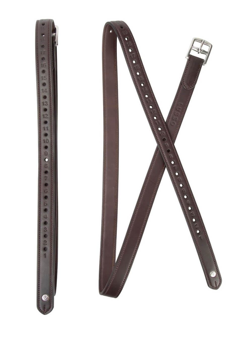 Shires Velociti Lusso Non Stretch Stirrup Leathers - Havana