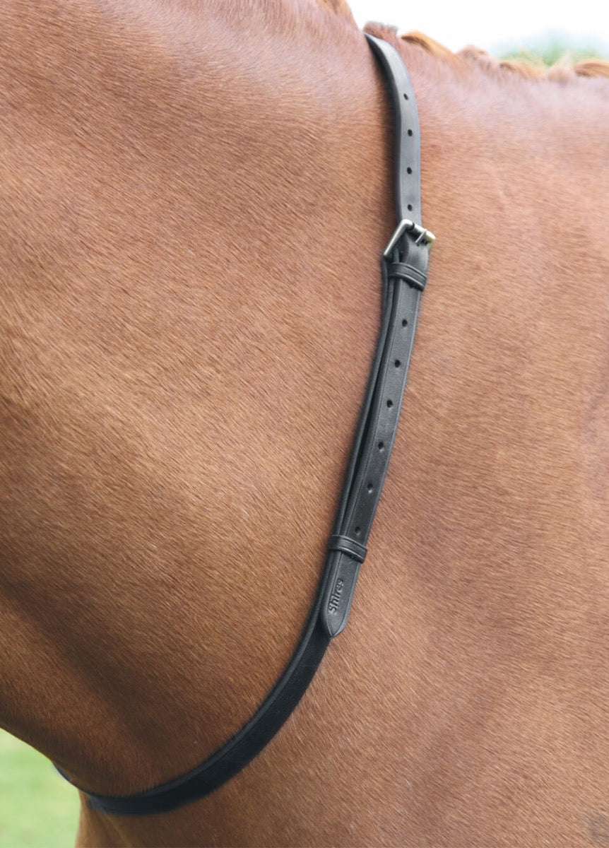 Shires Velociti GARA Leather Neck Strap - Black