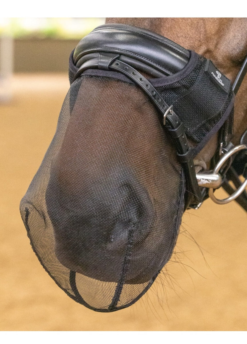Shires FlyGuard Pro Bridle Nose Net - Black