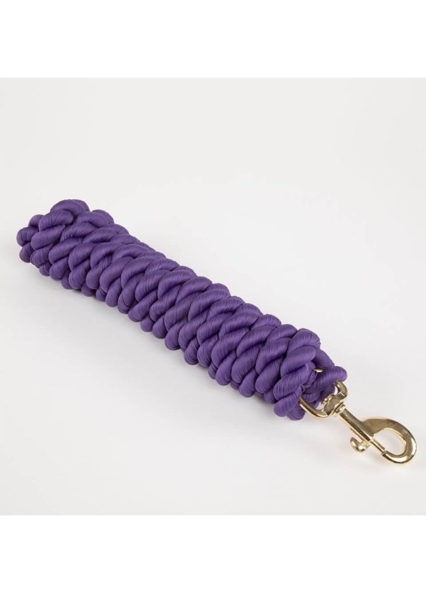 Shires Twisted Lead Rope - Purple