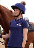 Shires Aubrion Team Short Sleeve Polo Shirt - Midnight