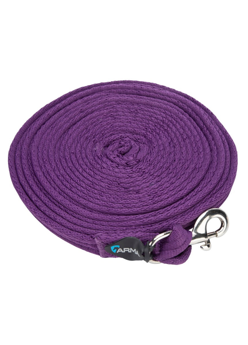 Shires ARMA Cushion Web Lunge Line - Plum