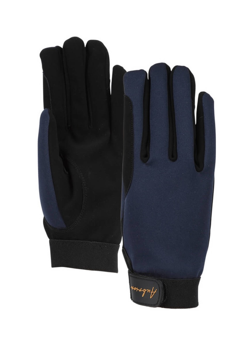 Shires Aubrion Team Mesh Riding Gloves - Navy
