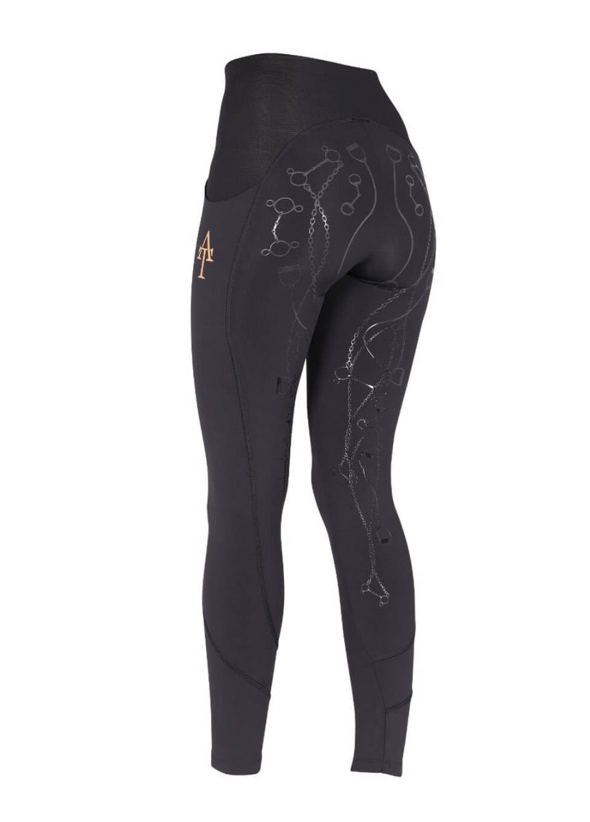 Shires Aubrion Young Rider Team Tights - Black