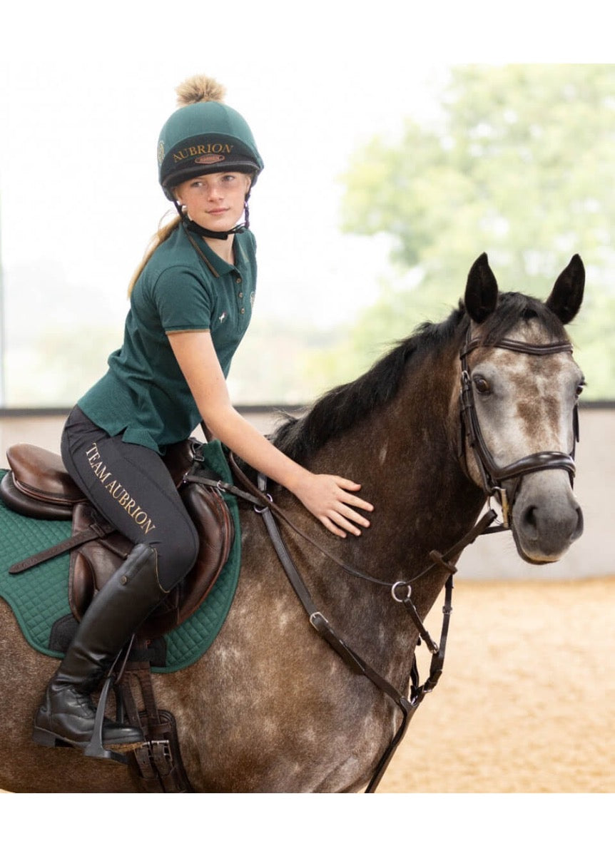 Shires Aubrion Young Rider Team Tights - Black