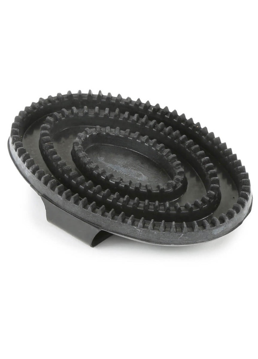 Shires Rubber Curry Comb - Black