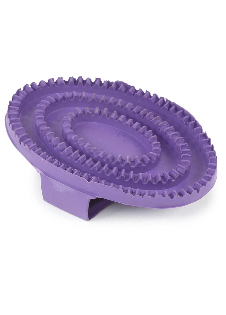 Shires Rubber Curry Comb - Purple