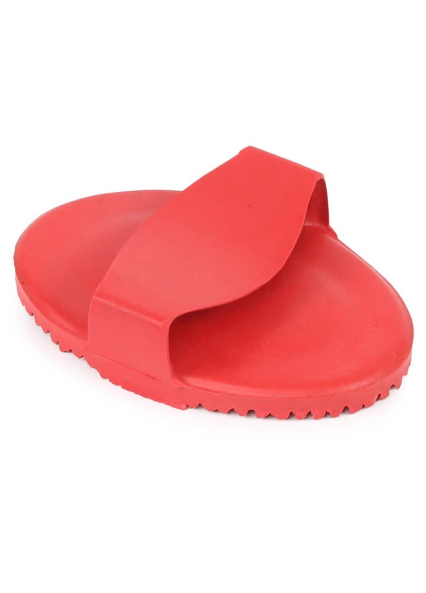 Shires Rubber Curry Comb - Red