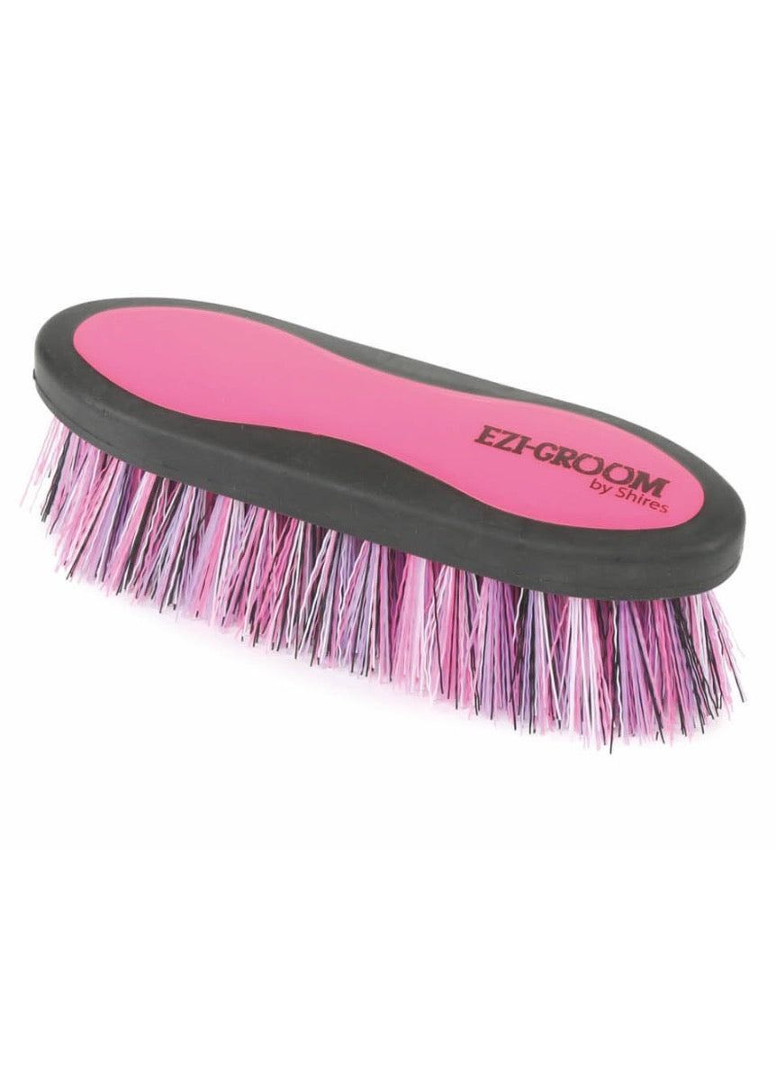 Shires EZI-GROOM Grip Dandy Brush - Pink