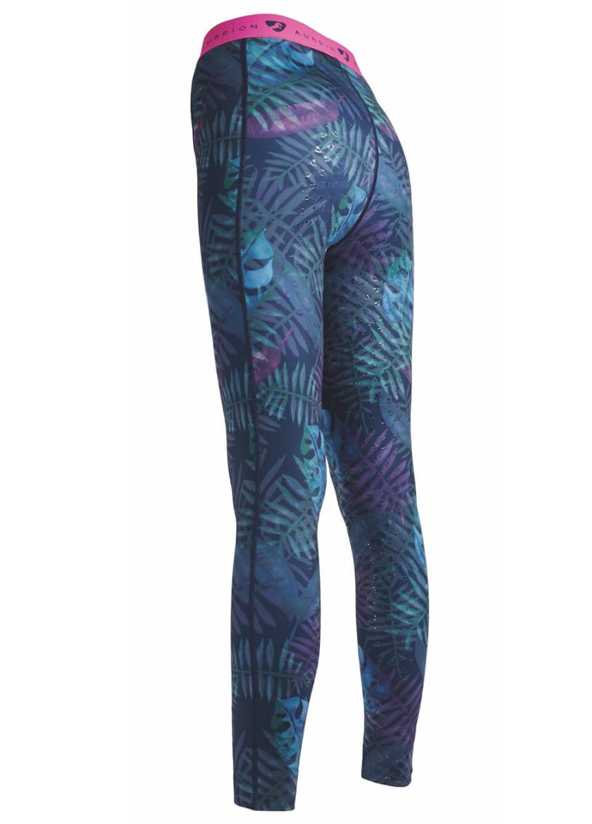 Shires Aubrion Ladies Dutton Riding Tights - Tropical