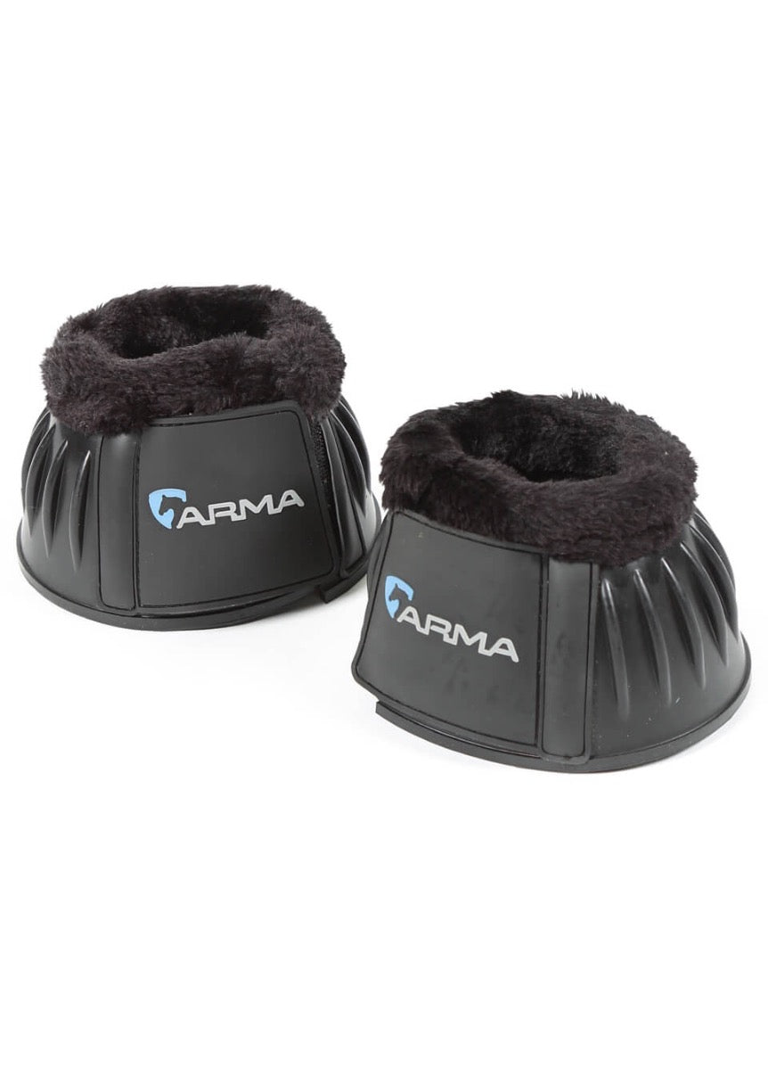 Shires ARMA Fleece Over Reach Boots - Black