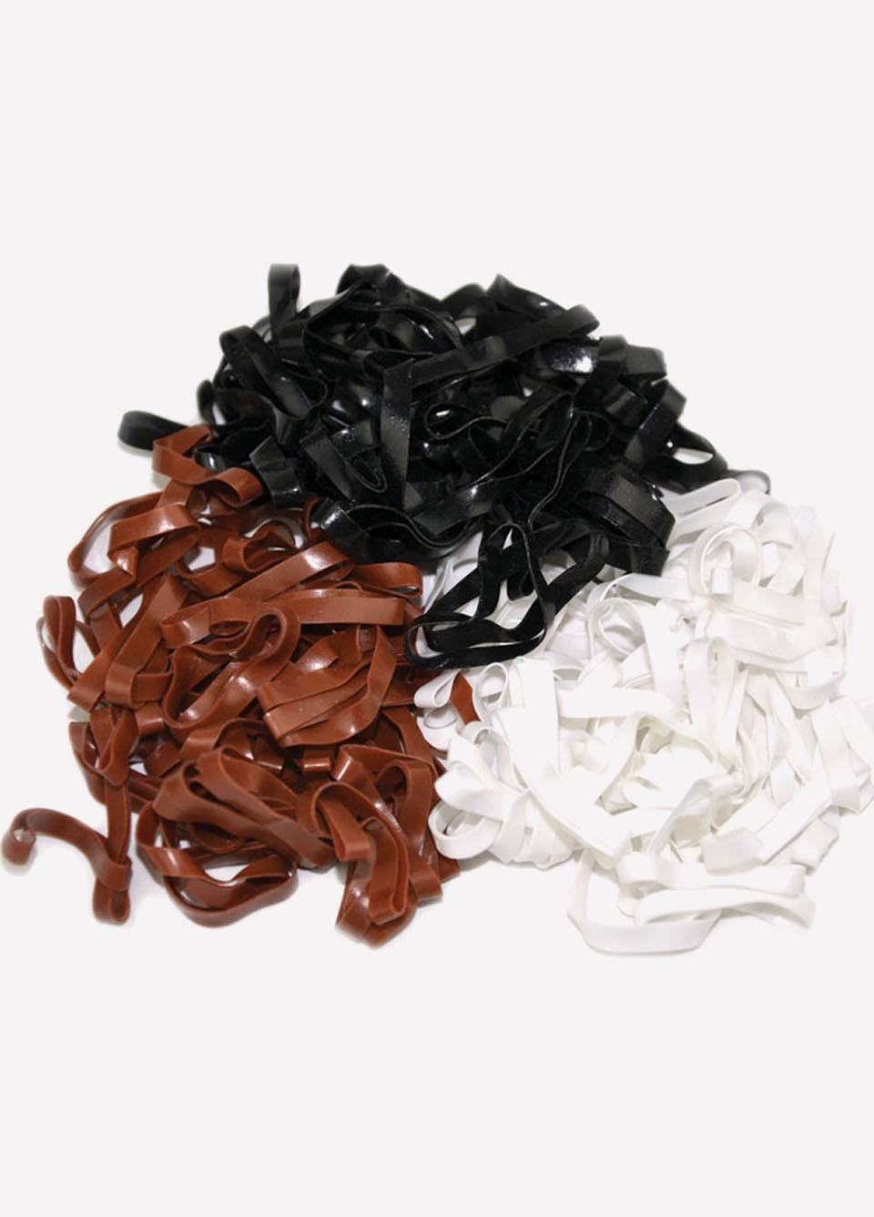 Lincoln Silicone Plaiting Bands - Black