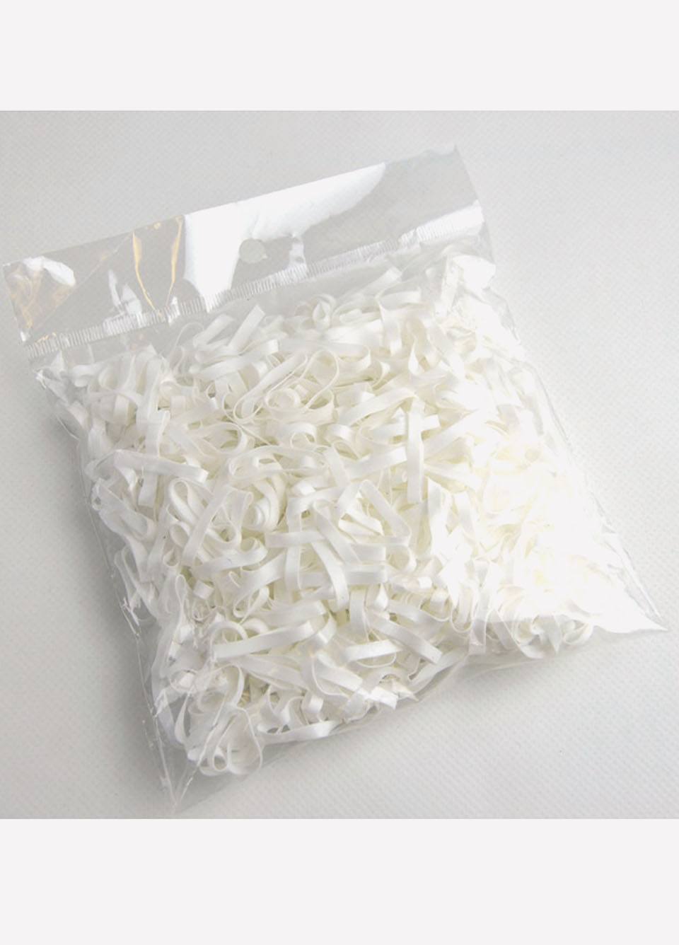 Lincoln Silicone Plaiting Bands - White