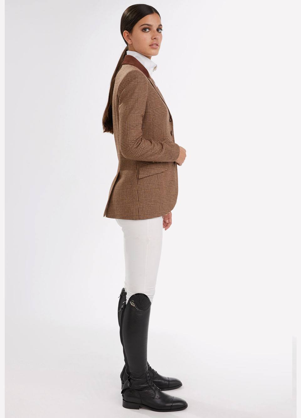 Holland Cooper Equestrian Tweed Riding Jacket - Tawny