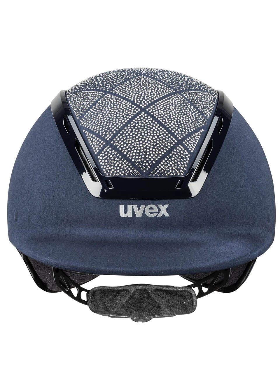 Uvex Exxeed Flash Riding Hat - Navy Satin