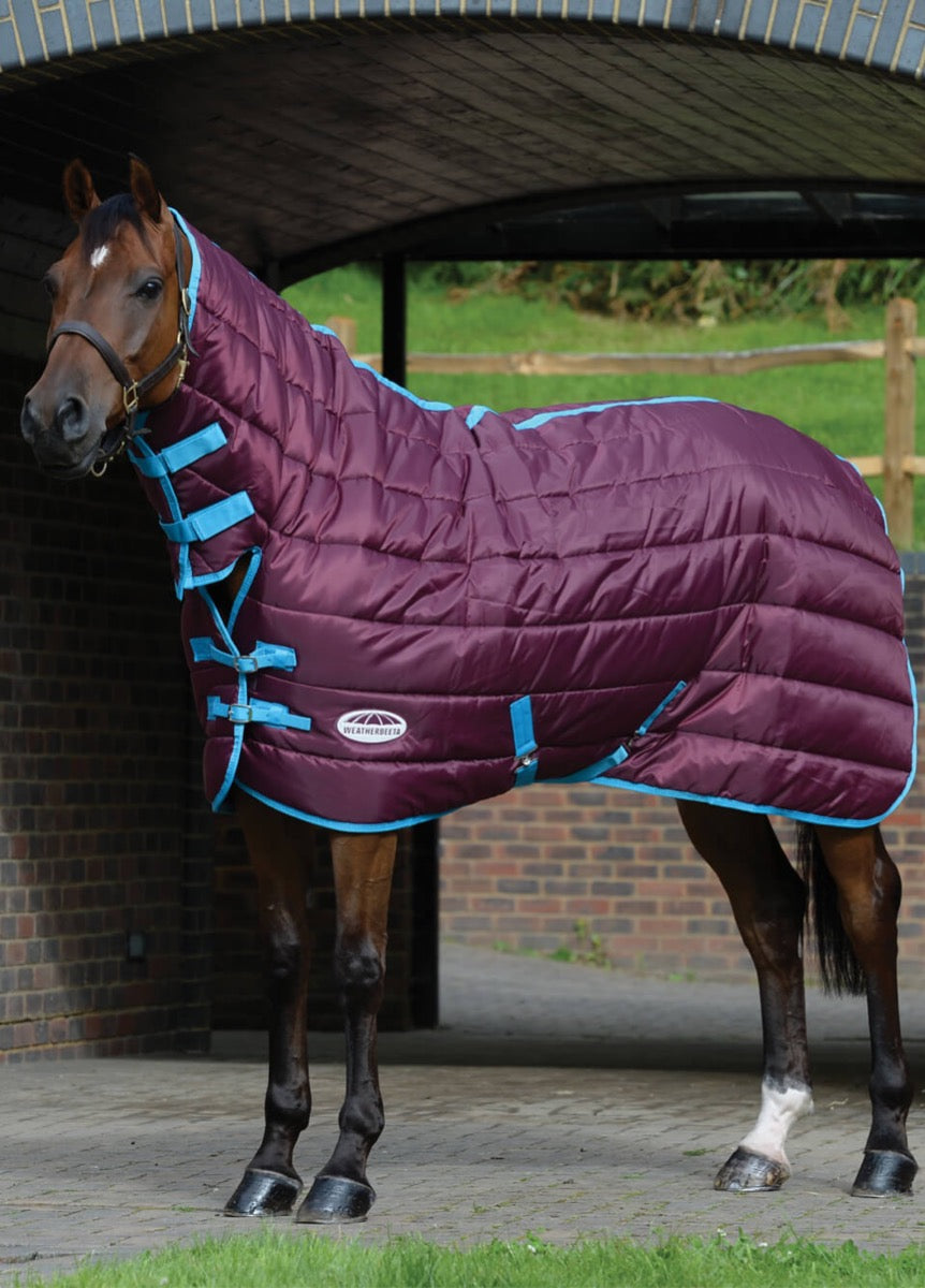 Weatherbeeta 210D Channel Quilt Combo Medium - Grape/Blue