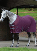 Weatherbeeta Fleece Cooler Standard Neck - Maroon/Grey/White
