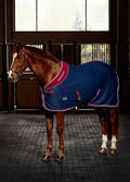 Weatherbeeta Opulence Show Sheet - Navy/Burgundy