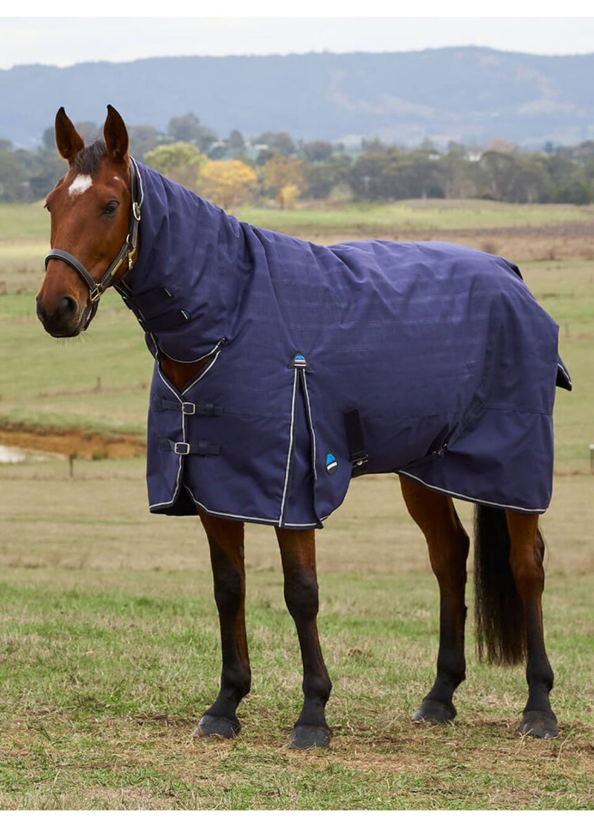 Weatherbeeta ComFITec Prelim Combo 220g - Navy Embossed Plaid