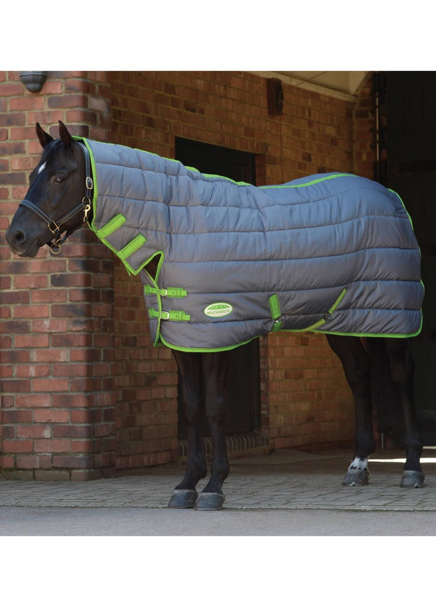 Weatherbeeta ComFITec 210D Channel Quilt Combo Neck Medium - Grey/Lime
