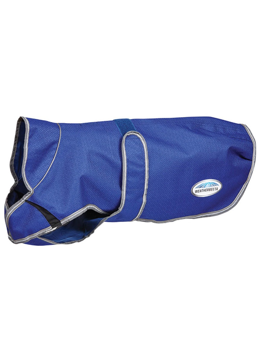Weatherbeeta ComFITec Premier Free Parka Deluxe Dog Coat Medium - Dark Blue/Grey/White