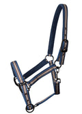 Weatherbeeta Coordinate Headcollar - Dark Blue/Brown/Grey