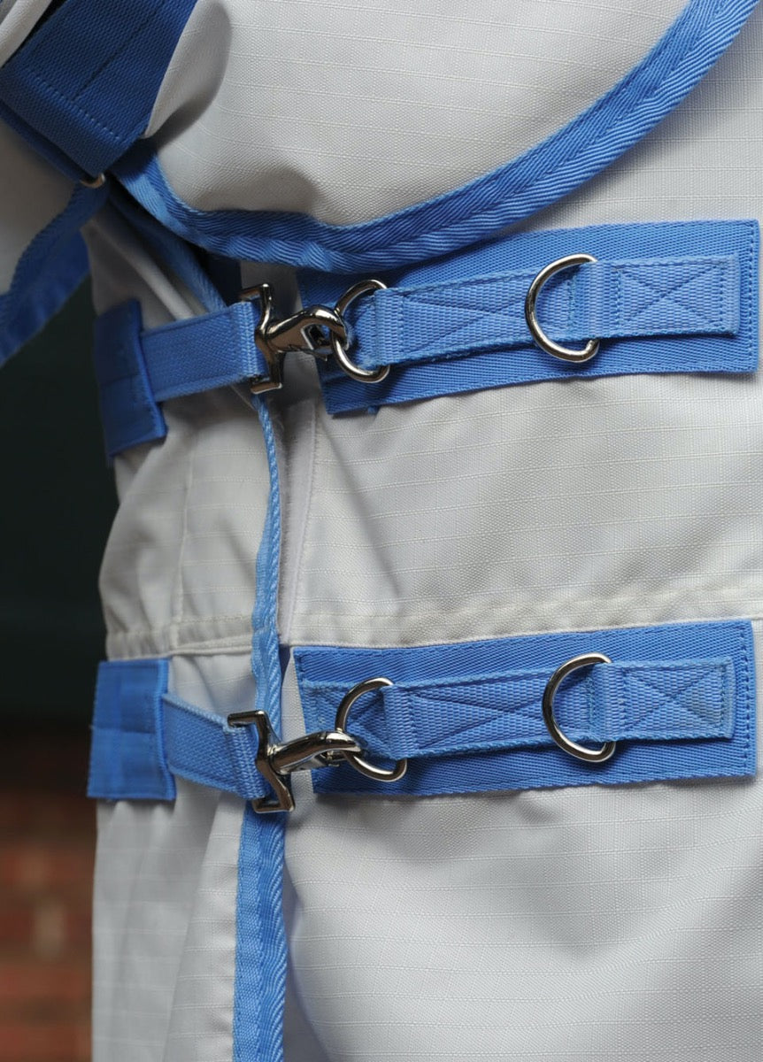 Weatherbeeta Sweet Itch Shield Combo Neck - White/Blue