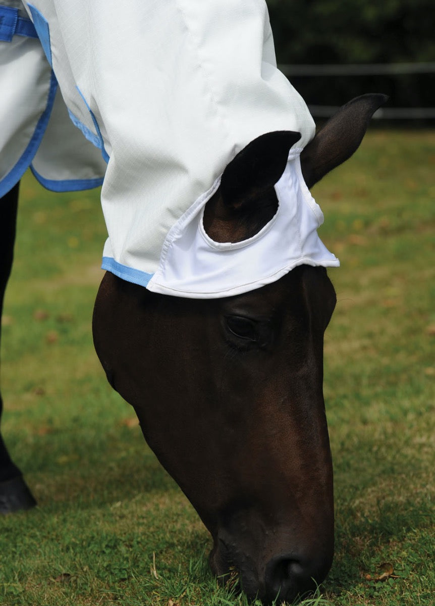 Weatherbeeta Sweet Itch Shield Combo Neck - White/Blue