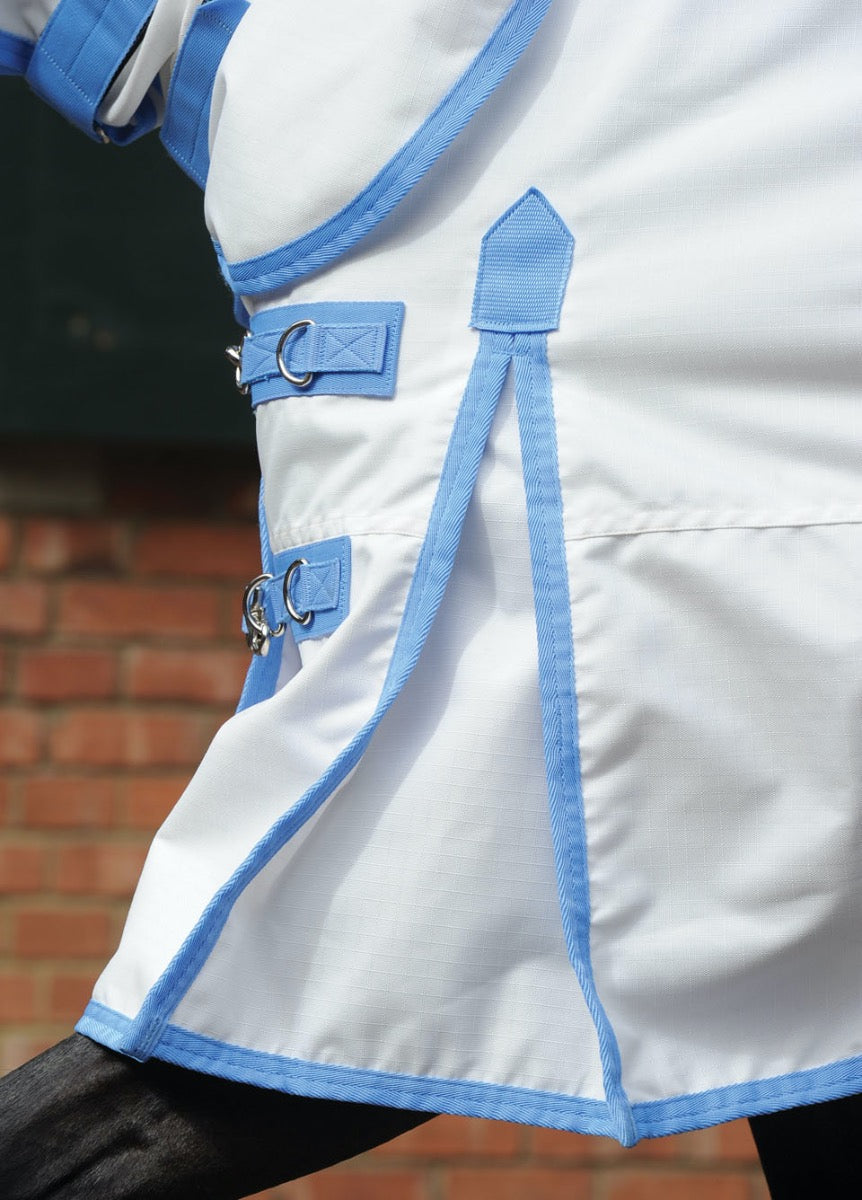 Weatherbeeta Sweet Itch Shield Combo Neck - White/Blue