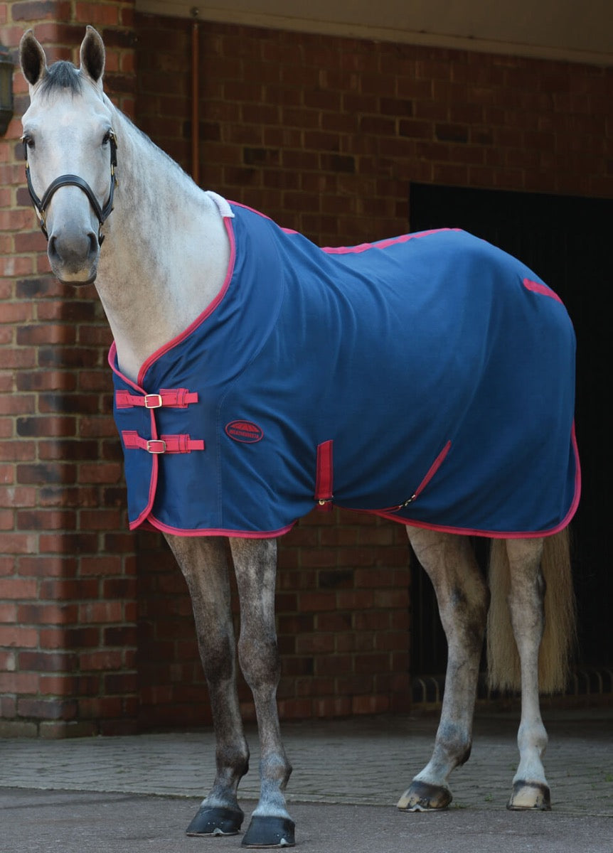 Weatherbeeta Fleece Cooler Standard Neck - Blueberry/Pink