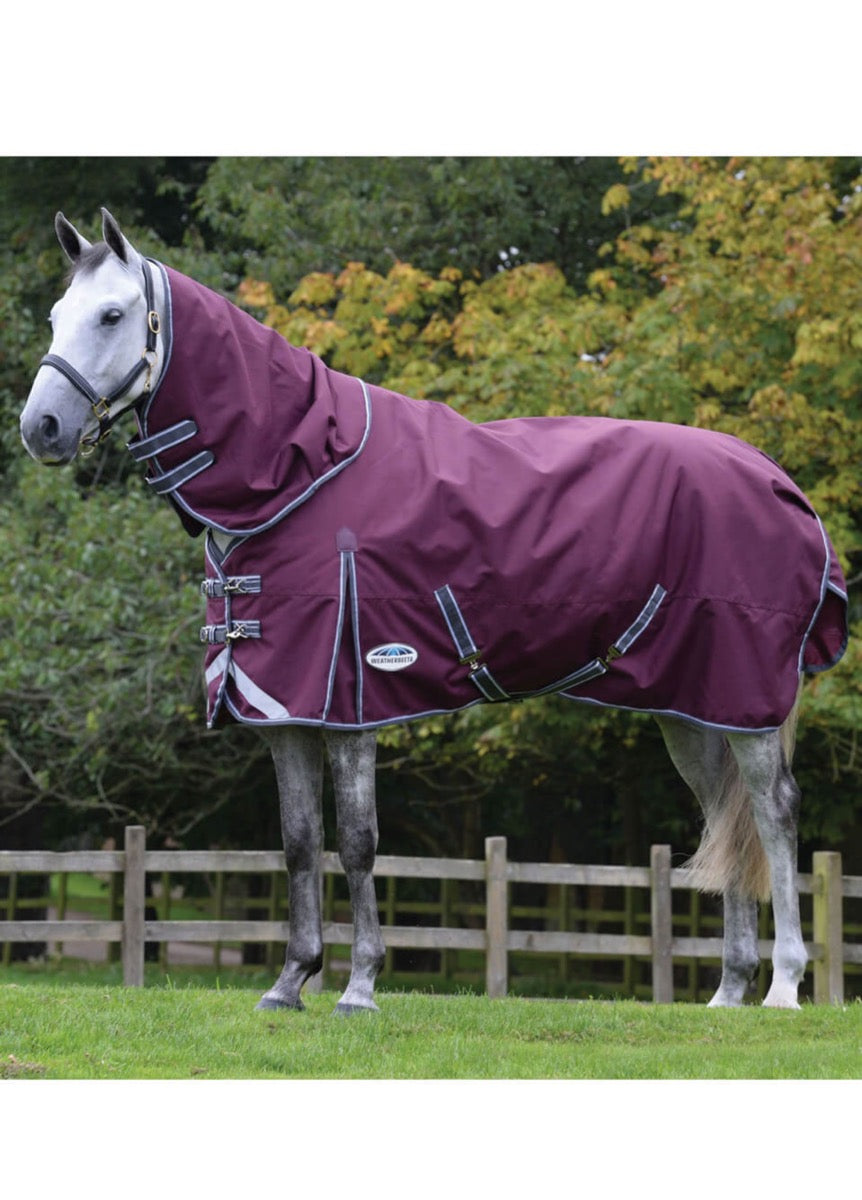 Weatherbeeta ComFITec Plus Dynamic II Detach-A-Neck Lite - Maroon/Grey/White