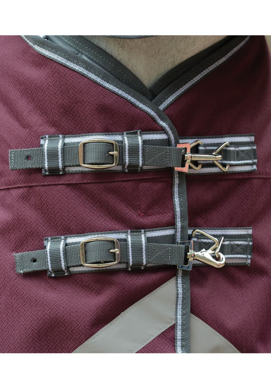 Weatherbeeta ComFITec Plus Dynamic II Detach-A-Neck Lite - Maroon/Grey/White