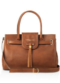 Fairfax & Favor Leather Windsor Handbag - Tan