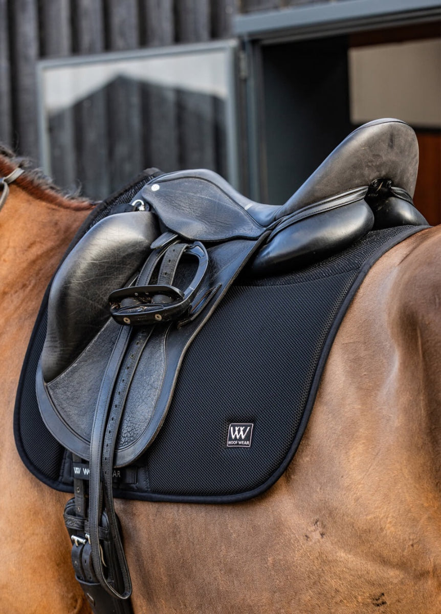 Woof Wear Elite Comfort Mesh Dressage Saddle Pad - Black