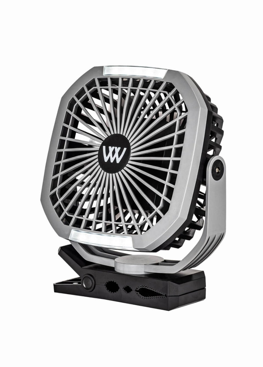 Woof Wear Rechargeable Multi-Mount Fan - Black/Grey