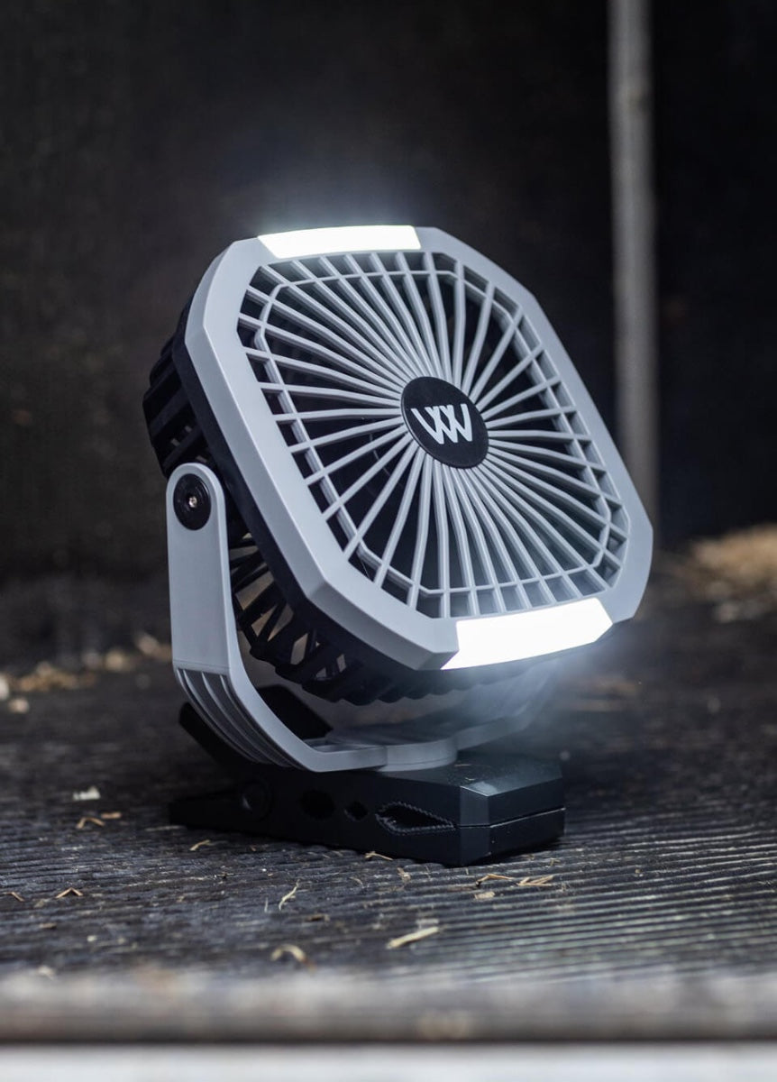 Woof Wear Rechargeable Multi-Mount Fan - Black/Grey