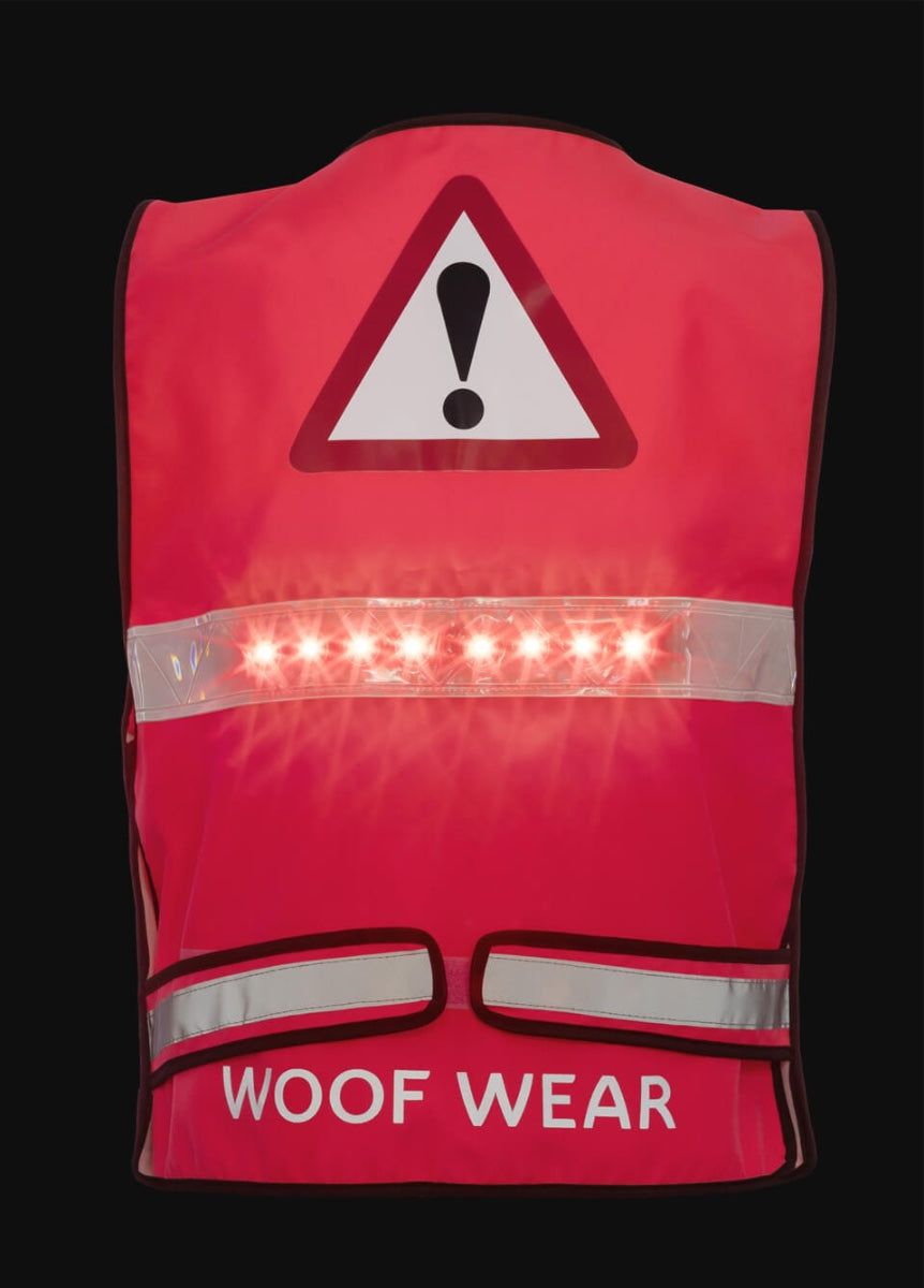 Woof Wear LED Hi Vis Riding Vest - Pink