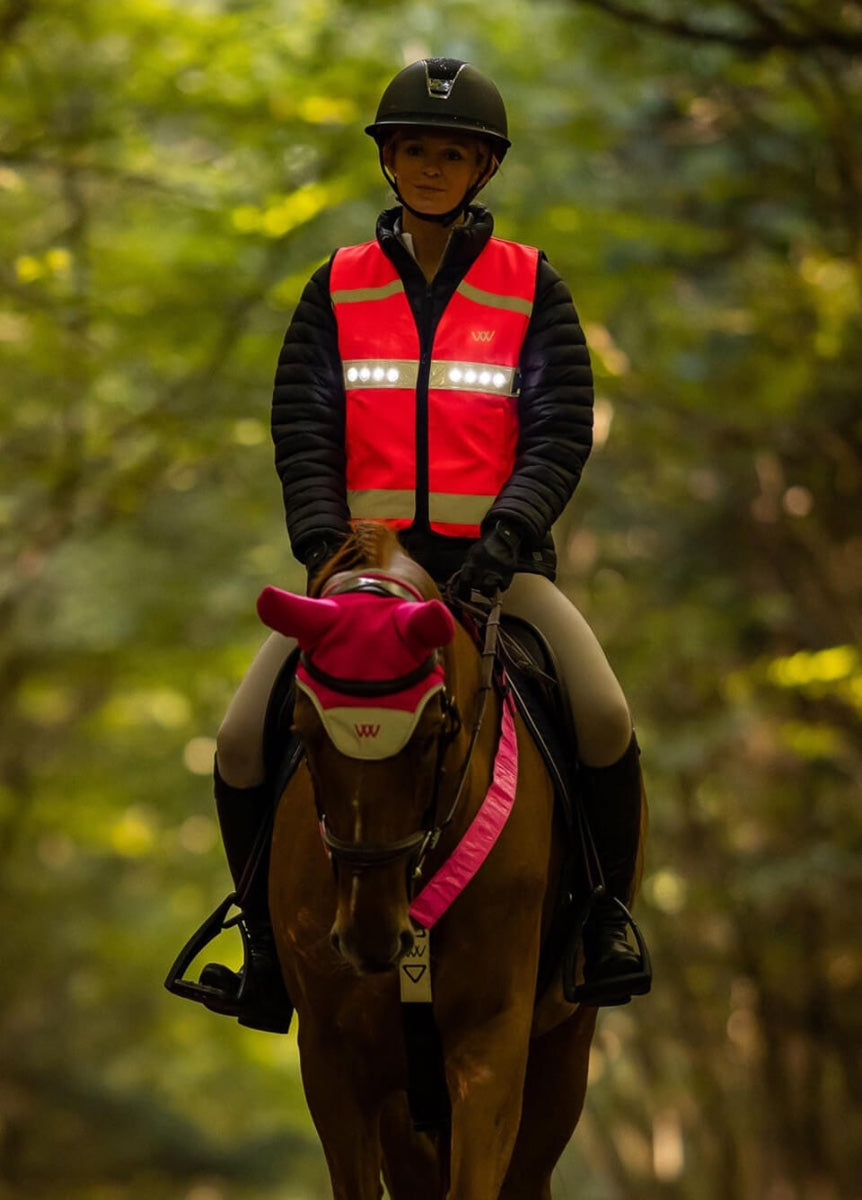 Woof Wear LED Hi Vis Riding Vest - Pink
