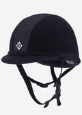 Charles Owen Sparkly YR8 Junior Riding Hat- ROUND FIT - Navy/Navy