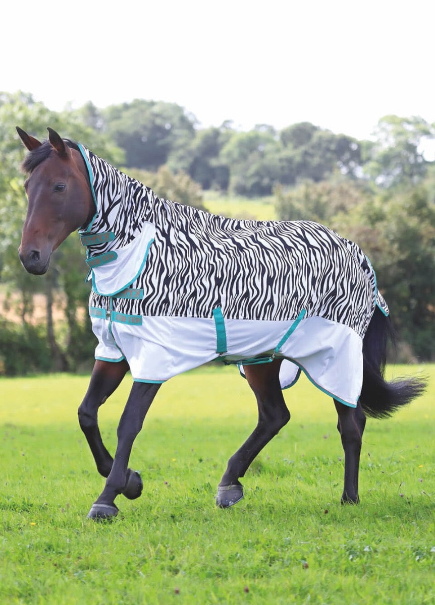 Shires Tempest Original Zeb-Tek Combo Fly Rug - Zebra