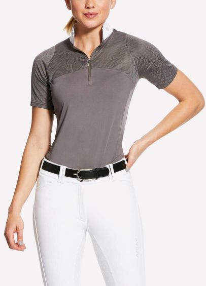 Ariat Womens Airway Show Shirt - Plum Grey