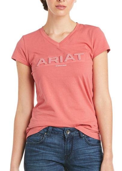 Ariat Womens 3D Logo T-Shirt - Amaranth
