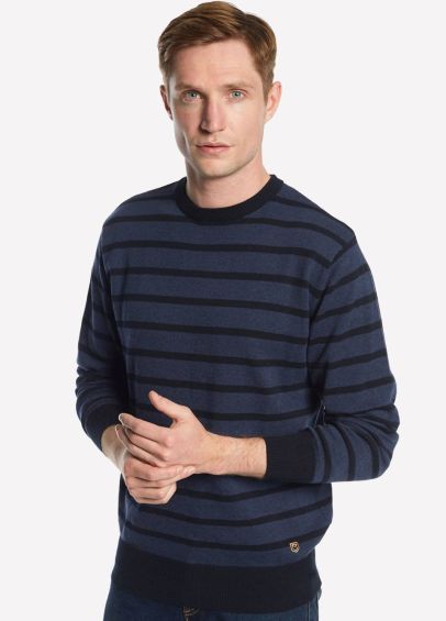Dubarry Mens Avondale Sweater - Navy Multi