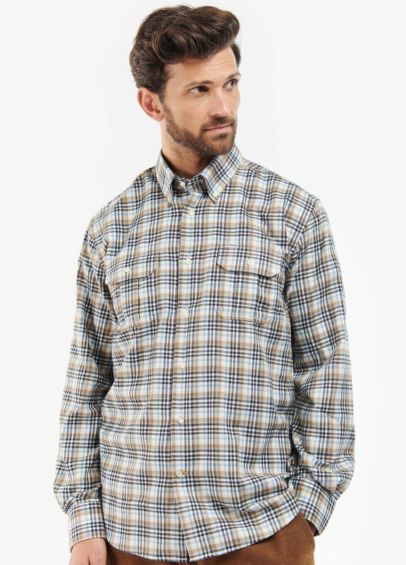 Barbour Eastwood Thermo Weave Shirt - Stone