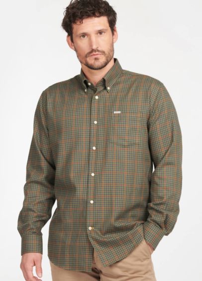 Barbour Henderson Thermo Weave Shirt - Olive
