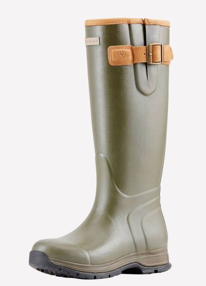 Ariat Ladies Burford Insulated Wellingtons - Olive Green